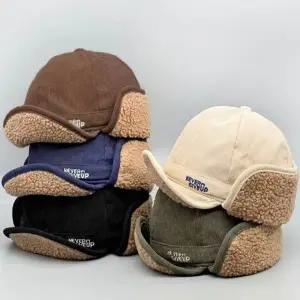 귀달이모자 숏챙 겨울 방한모자 레터링 남녀공용