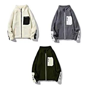 남여공용 EJ94VP81 따뜻하고 배색으로 예쁜 후리스 점퍼