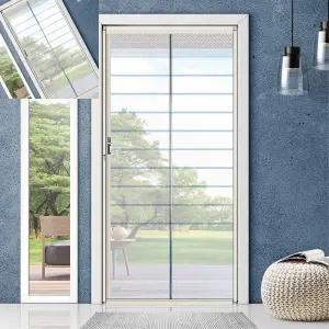 가타 현관문방충문 자동개폐롤형 출입문차단망 방해물방지 자동 롤모기장 아파트