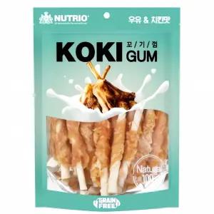 뉴트리오 치킨 우유껌 18개입 닭고기 간식 우유 사료 애완 용품 강아지 유기농 헬시 스낵