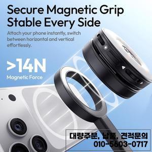 울란지 SK-21 마그네틱 자동 개폐 삼각대 8단 폴 1.8m 연장 여행 브이로그 촬영용 스마트폰 퀵 릴리즈