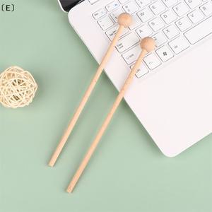 E 1쌍의 단단한 나무 노킹 스틱 해머 타악기 목재 망치 실로폰용