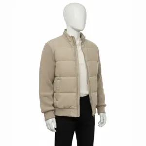 MINDBRIDGE 스웨이드 니트 배색 패딩 점퍼 2color