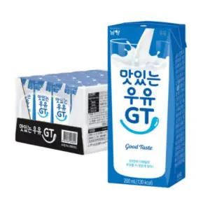 맛있는우유GT 200ml24개 멸균우유