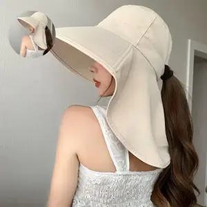 (제스트)여성 프리미엄 UV차단 넓은챙 썬캡 넥커버 목덮개