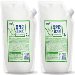 플레인 요거트 2kg, 2개