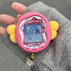 반다이 다마고치 유니 전자 애완 동물 컬러 패널 필름 종이 소프트 기계 장난감 직접 붙여