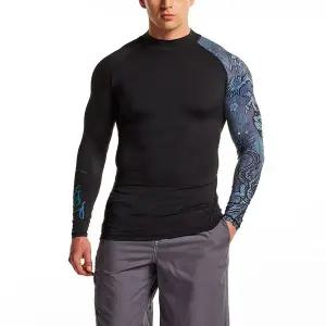 [하프클럽/테슬라]테슬라 암프린트 긴팔 래쉬가드 수영복 TM-MSR17_H