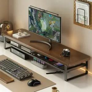 노트북 컴퓨터 모니터 스탠드 집 데스크테리어 거치대 받침대 사무실 와이드 100CM 서랍형