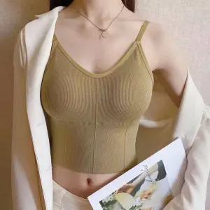 라인노와이어롱브라렛 여자 끈나시 브라탑 런닝 브라 브라지어 브라나시