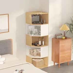 코너장 1단 조합 우드 선반 수납장 블럭 장 코너 삼각 틈새 모서리