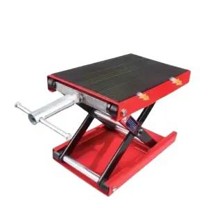 소형 승강기 수동리프트 수동 빨간색 미니 기중기 테이블