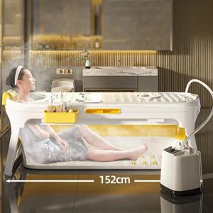 가정용 접이식 성인 욕조 다기능 목욕통 전신 스파 마사지 땀찜질 두꺼운 플라스틱