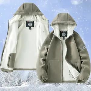 남성 겨울 점퍼 루즈핏 워크 벨벳 남성 후드 점퍼 도톰 아웃도어 플리스 집업 기모 기본 등산