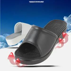 사무실 실내화 두꺼운 사무실용 슬리퍼 푹신한 거실화 생활 방수 간호화 오픈토 쿠션중 우레탄 미끄럼