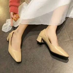 펌프스 NE012512 화 미들굽펌프스힐 베이직 미들굽 컬러 오피스