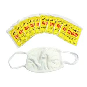 면마스크 방한대 흰색 10장 패션 병원 일반 천마스크