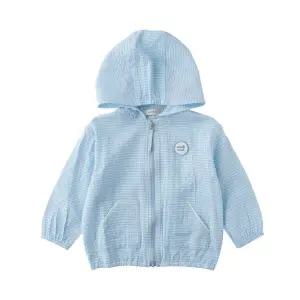 [밍크뮤]SC선물포장(블루)체크씨어써커홑겹점퍼(3611411002)2026년봄/여름/바람막이/점퍼A