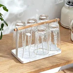 컵홀더 우드커피잔걸이 컵건조대 물받이 홈인테리어 스텐 주방정리대 컵꽃이 커피잔걸이 컵건조대 컵걸이