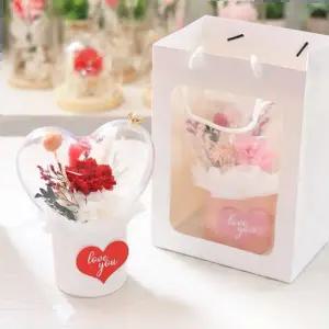 CO-SA 하트 아크릴 프리저브드 카네이션 어버이날