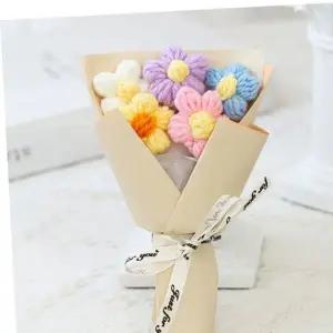 HPS 뜨개 미니 꽃다발 졸업식 인형 조화 생일 선물 기