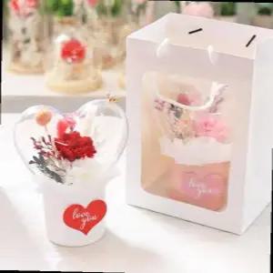 CO-SA 하트 아크릴 프리저브드 카네이션 어버이날