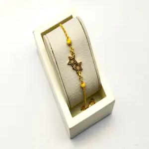 24K 순금 1돈 쌍별 팔찌(18K 연결고리 장식)