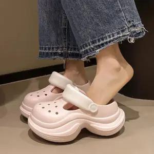 여자 키높이 투웨이 데일리 편안한 통굽 플랫폼 샌들