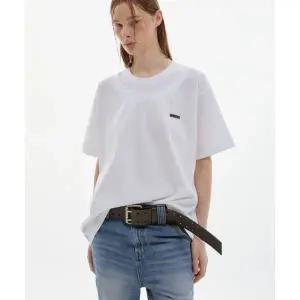 이에스씨스튜디오 더블 넥 티셔츠 화이트 1942504