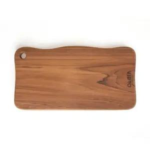 올비아 티크우드 통원목 도마 중