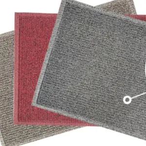 투톤 믹스 쿠션 현관매트 60X90cm 브라운 코일 피스 사계절 내내 사용