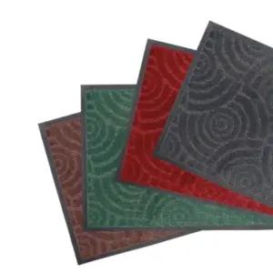 써클 카펫 현관매트 60X90cm 브라운 밀리켄 스타일 모던한 디자인 패딩