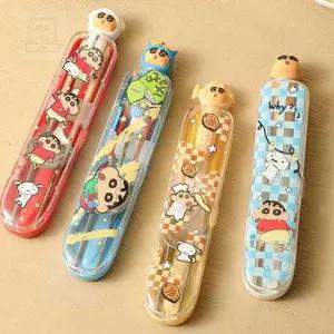 스토어-지유 뷰티박스 짱구 캐릭터 피규어 커트러리 세트 130G수저세트