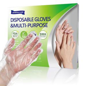 일회용 장갑 100개 파라핀 목욕 장갑용 PE 라이너 및 커버 요리 청소 공예를 위한 안전 텍스처 그립