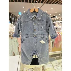 블루독베이비 25FW블루블루독 데님 점프슈트45A1442001멜빵 바지 백일 돌 선물 조카 유아 아가옷 4 146136