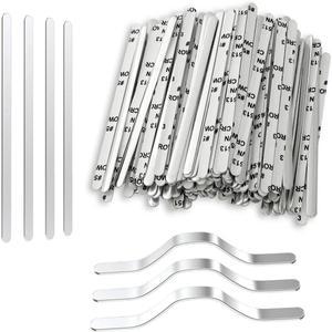 마스크 용 코 브릿지 스트립  알루미늄 금속 플랫 스트랩 조절 가능 클립 와이어 DIY 페이스 액세서리 만들