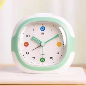 도미노스토리 알람 탁상시계 심플 아날로그 소형 바늘시계 복고풍