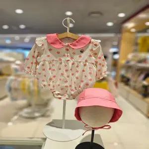 블루독베이비[hu] 26.SS봄여름신상 PK)데이지SET바디수트 46170-676-06 우주복/슈트/실내복/보넷/외출복