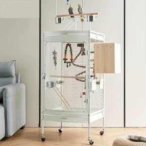 화이트 앵무새장 유럽식 새장 렉산 앵무 스탠드 가정용