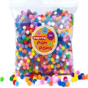 2000개의 공예 폼 DIY 예술 프로젝트 홈 데코레이션을 위한 1cm 퍼지 퍼프 볼