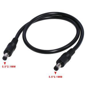 18AWG DC 전원 플러그 5.5x2.1mm 남성 CCTV 어댑터 커넥터 케이블 12V 10A 연장 코드 0.5m/1m
