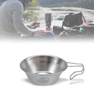 캠핑 시에라 스텐컵 휴대용 등산 낚시 머그컵 야외 피크닉 라면 밥그릇 손잡이 식기 SUS304 물잔 물컵