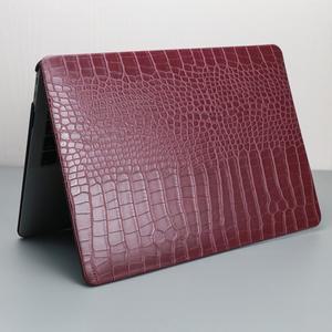 맥북 호환 에어 13 M5 2025용 노트북 케이스 모델 A3240용 악어 무늬 PU 가죽 프로 14 16 에어15용