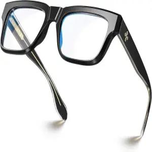 VISOONE TR90 사각 블루라이트 차단 안경 여성 및 남성용 패션 컴퓨터 RANDI