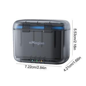 2채널 배터리 충전기 보관 케이스 스테이션 인스타360 호환 X4 액세서리 용 상자