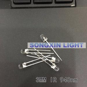 1000pcs 3M 호환m 투명 IR LED 적외선 940nm 발광 다이오드 램프 워터 클리어 호환 전구