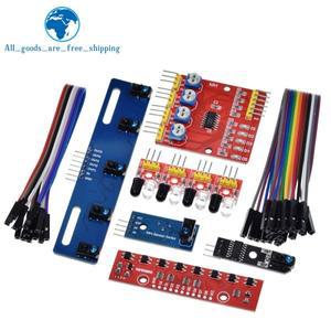 TZT 1/3PCS TCRT5000 적외선 반사 센서 Arduino 용 IR 광전 스위치 배리어 호환 라인 트랙 모듈