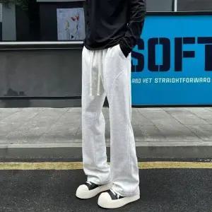 샤오원샵 남성 팬츠 면 캐주얼 가을 통 화 키작남 꾹3