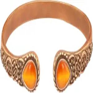 여성용 제루트 구리 팔찌 마그네틱 99.99 순 커프 뱅글 3500 가우스 자석 터쿼이즈 빈티지 플라워