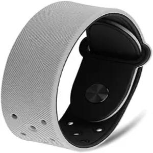 MagnetRX 마그네틱 스포츠 팔찌 - 32개의 자석이 있는 방수 실리콘 남녀용 초강력 와이드 (회색 X-Large